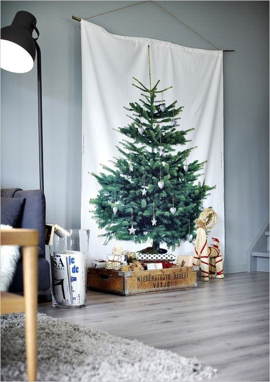 kerstboomprint