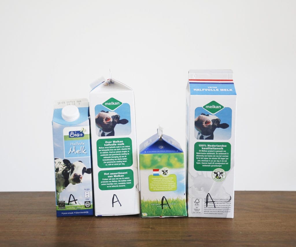 DIY Melkpak huisjes stap 2