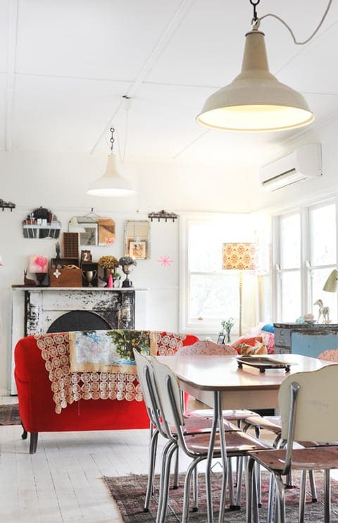 Eclectische woonkamer
