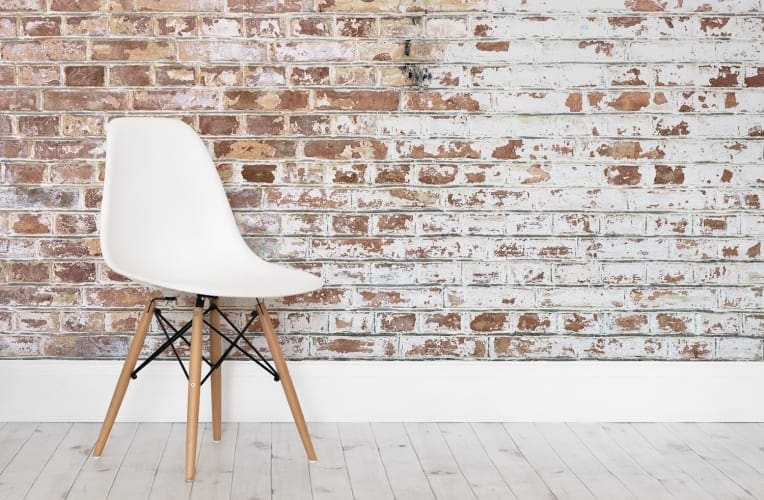 White brick bakstenen behang