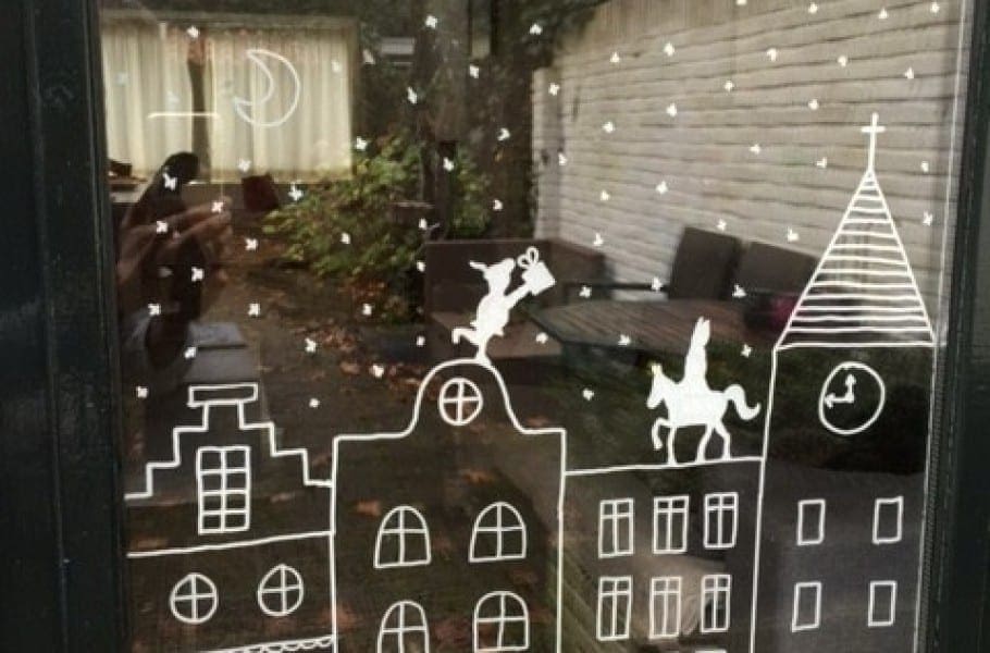 Sinterklaas raamdecoratie