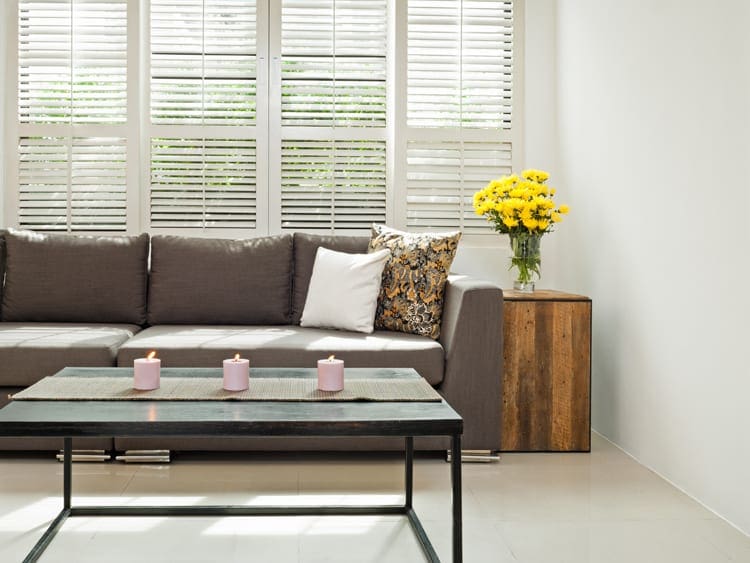 Shutters woonkamer