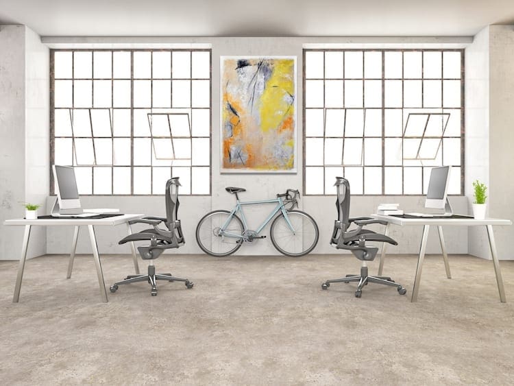 Schilderij industriële sfeer